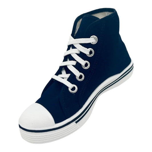 Tenis en Lona Azul Tipo Bota Colegial Unisex Venus 👟 Resistentes, Cómodos y Duraderos – Calzado Escolar