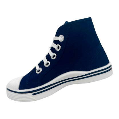 Tenis en Lona Azul Tipo Bota Colegial Unisex Venus 👟 Resistentes, Cómodos y Duraderos – Calzado Escolar