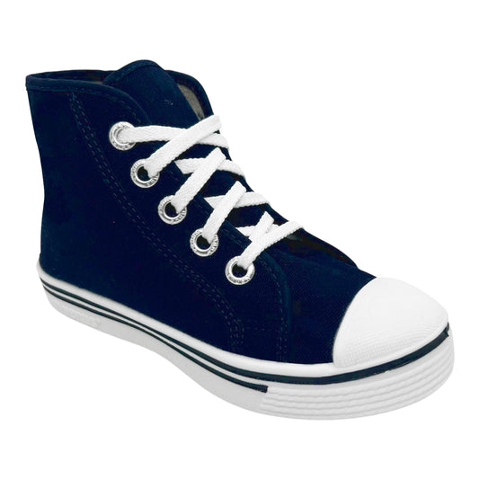 Tenis en Lona Azul Tipo Bota Colegial Unisex Venus 👟 Resistentes, Cómodos y Duraderos – Calzado Escolar