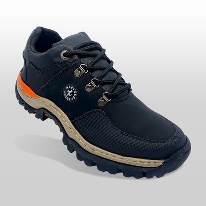 Zapatos Tenis Senderismo Hombre Cuero Cocido Antideslizante Resistentes y Cómodos