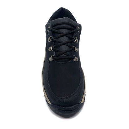 Zapatos Tenis Senderismo Hombre Cuero Cocido Antideslizante Resistentes y Cómodos