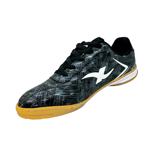 Tenis Negros de Futsal y Cancha Sintética Cocidos 👟 Suela Lisa Antideslizante – Duraderos y Cómodo