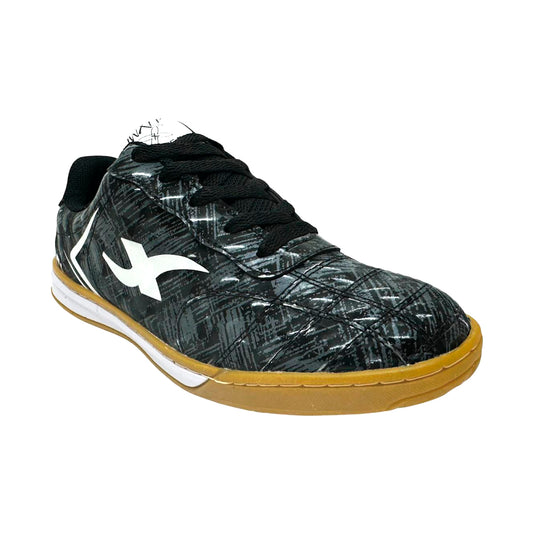 Tenis Negros de Futsal y Cancha Sintética Cocidos 👟 Suela Lisa Antideslizante – Duraderos y Cómodo