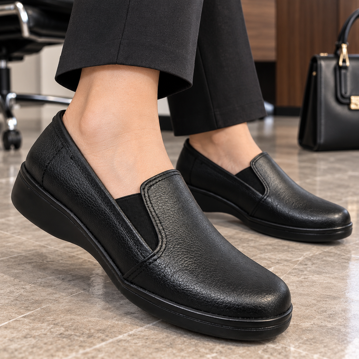 Zapato Casual para Dama en Cuero Genuino – Liviano, Cómodo y Antideslizante