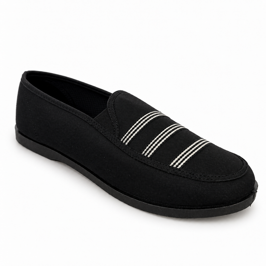 Zapatos Mujer Mocasín Ultralivianos Antideslizantes En Lona Suaves