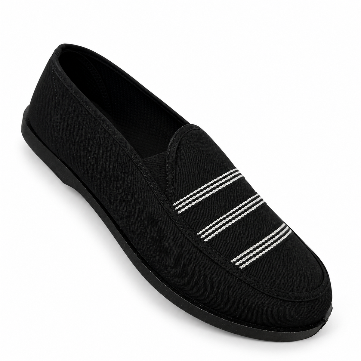 Zapatos Mujer Mocasín Ultralivianos Antideslizantes En Lona Suaves
