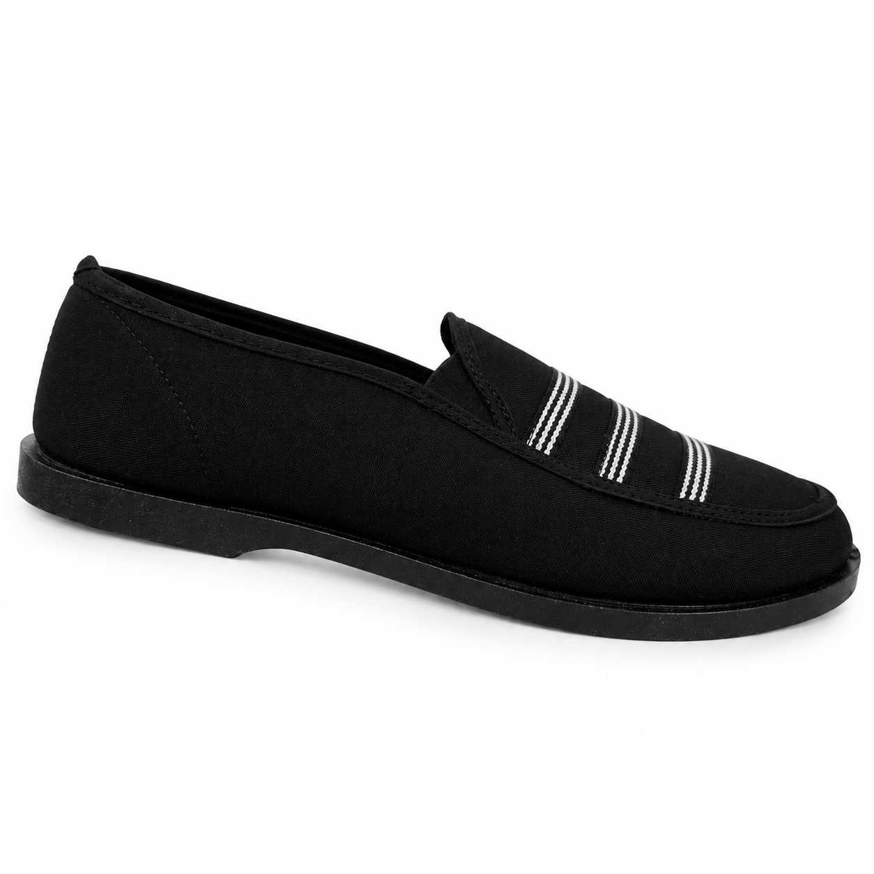 Zapatos Mujer Mocasín Ultralivianos Antideslizantes En Lona Suaves