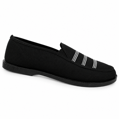 Zapatos Mujer Mocasín Ultralivianos Antideslizantes En Lona Suaves