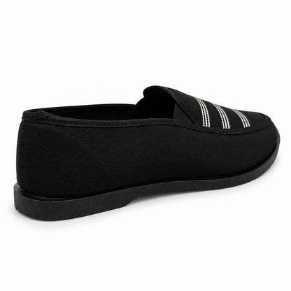 Zapatos Mujer Mocasín Ultralivianos Antideslizantes En Lona Suaves