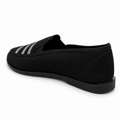 Zapatos Mujer Mocasín Ultralivianos Antideslizantes En Lona Suaves