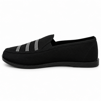 Zapatos Mujer Mocasín Ultralivianos Antideslizantes En Lona Suaves