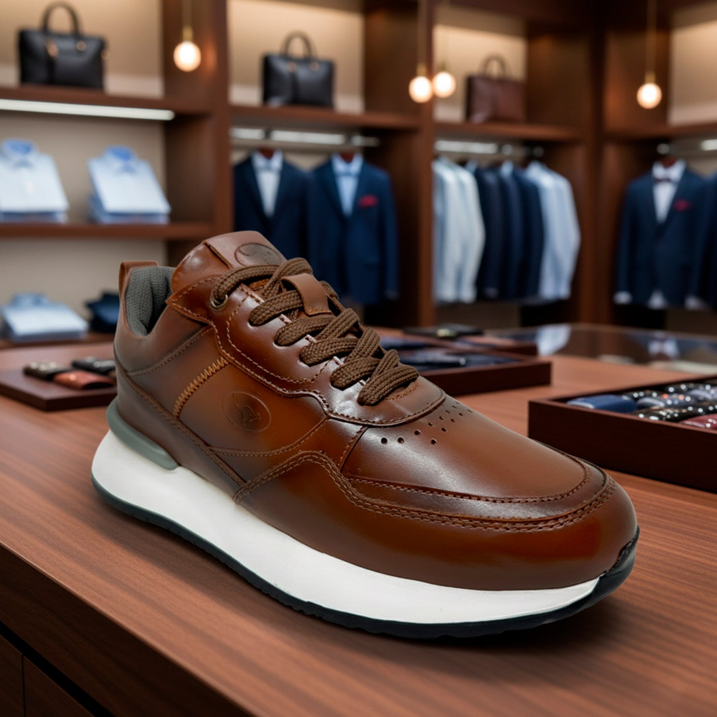 Zapato En Cuero Semiformal Para Hombre Estervi Torino Lite 👞🧔✨