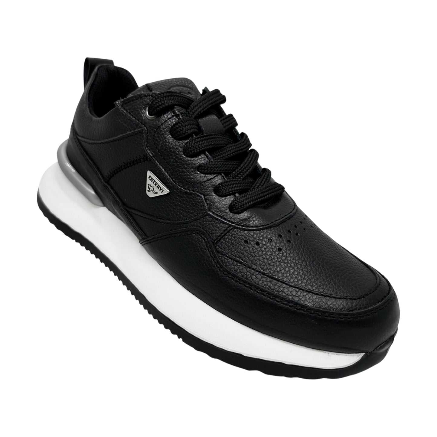 Zapato En Cuero Semiformal Para Hombre Estervi Torino Lite Color Negro👞🧔✨