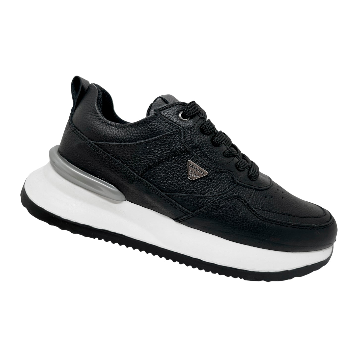 Zapato En Cuero Semiformal Para Hombre Estervi Torino Lite Color Negro👞🧔✨