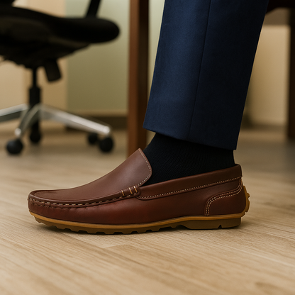 👞 Mocasines de Cuero Genuino para Hombre Estervi – Elegancia y Comodidad Casual