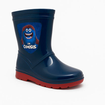 👢 Botas Gomoso Azules Rojas Croydon Para Niño  Impermeables ☔ Caucho Antideslizantes Lluvia🌧️