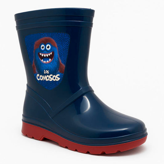 👢 Botas Gomoso Azules Rojas Croydon Para Niño  Impermeables ☔ Caucho Antideslizantes Lluvia🌧️