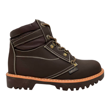 ⛰️BOTAS ALVINES CUERO CAFÉ GENUINO PARA HOMBRE COSIDAS TRABAJO 🥾