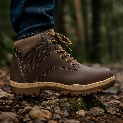 🥾 BOTAS SHOES CAFÉ 100% CUERO GENUINO PARA HOMBRE 👞 RESISTENTES 💪 ANTIDESLIZANTES 🛡️ HECHO EN COLOMBIA 🇨🇴