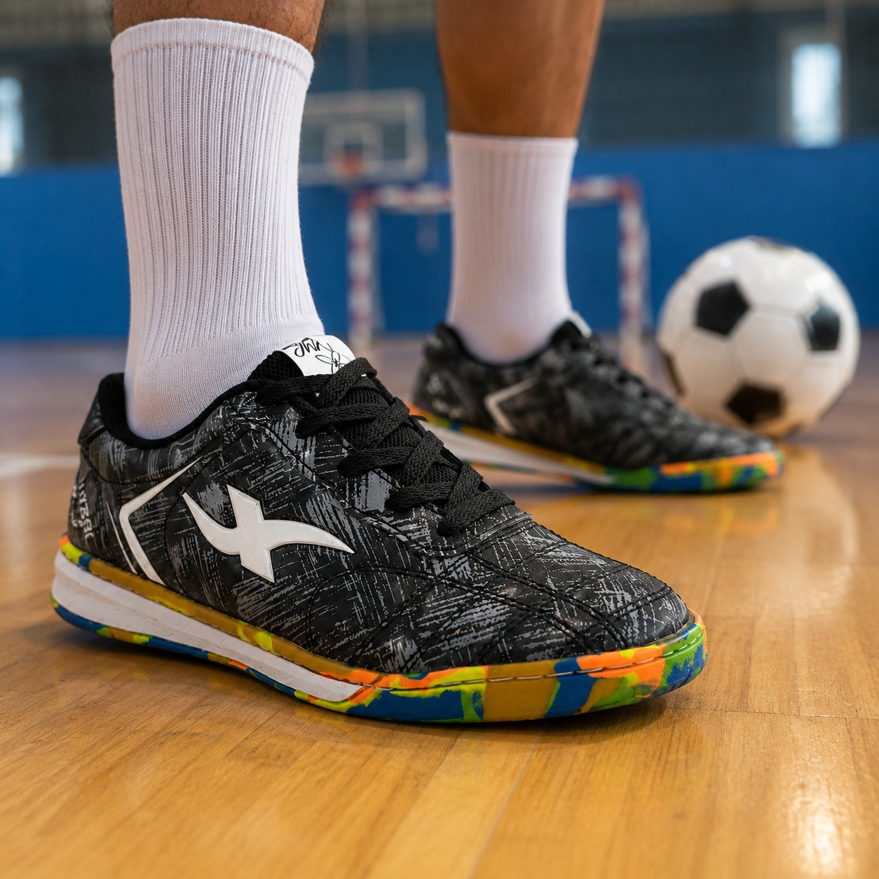 Tenis de Futsala micro suela lisa Sintética Cocidos 👟 Suela Lisa Antideslizante – Duraderos y Cómodos
